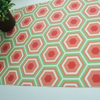 MORRIS VAN AMPEL 餐墊, TMR-Hexagon 3 混合色彩圖案, 1個