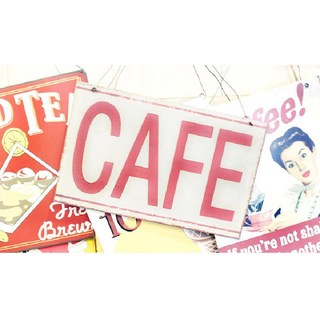 復古鐵皮招牌, 1個, CAFE