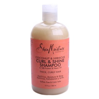 Shea Moisture 코코넛 & 히비스커스 컬 & 샤인 샴푸, 1개