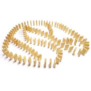 原木骨牌 100片, 1個