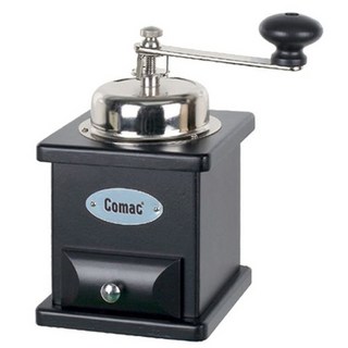Comac 陶瓷刀盤咖啡磨 手搖咖啡研磨機, 黑色, 1個, 單一商品