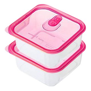 mommy's table 多功能保鮮盒 粉色, 600ml, 2入