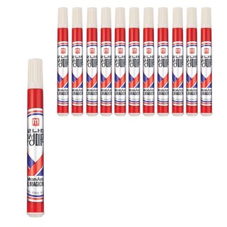 모나미 둥근 닙 유성매직, 적색, 12개