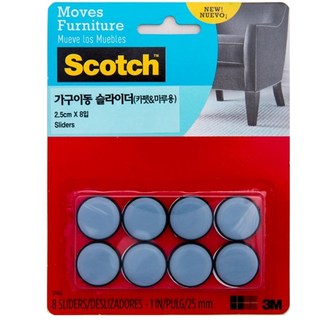 스카치 가구이동 슬라이더 카펫 마루용 8입 SP643, 1개