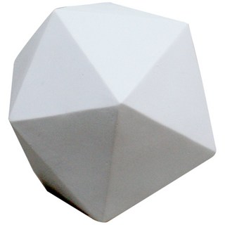 MORYARTS 幾何圖形 20面體 石膏像, 1 個, 13 x 13 厘米