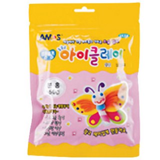 아모스 탱탱 아이클레이 50g 파우치, 분홍, 1개