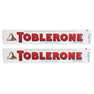 TOBLERONE 白巧克力, 100g, 2個