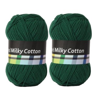 brandyarn Milky Cotton 編織線, 36綠色, 2個