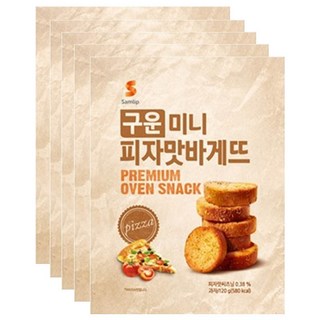samlip 三立 烘烤迷你披薩口味法棍餅乾, 120g, 5個