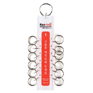 아트사인 열쇠고리, 혼합색상, 1개