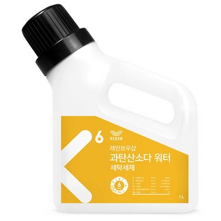 레인보우샵 과탄산소다 워터 세탁세제 용기 본품, 1L, 1개