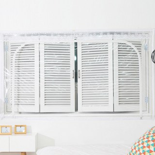 dashop 窗戶型拉鍊式防風擋風板, 1個