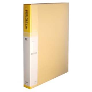 마이다스 PP칼라 A4 60매 3공링 바인더화일, 노랑색, 1개