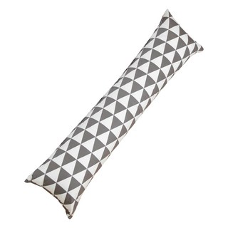 ECONY HOUSE 幾何圖形印花身體枕套, 灰色的