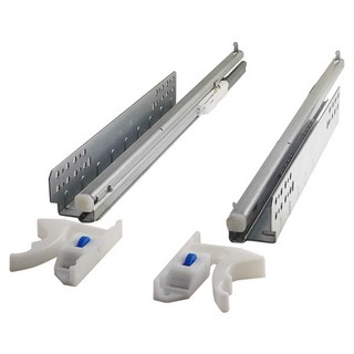 五金韓國 特殊下嵌式滑軌 3節緩衝 400, 混色, 1個