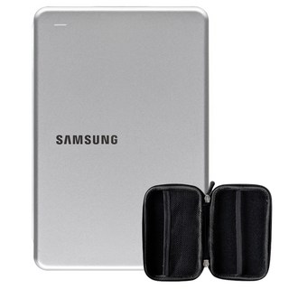 SAMSUNG 三星 SLIM 外接硬碟 HX-MK10Y19 + 收納包, 1TB, Silver