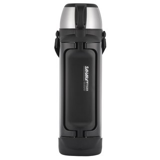 TIGER 虎牌 背帶式收納提把保溫瓶 MHK-A200, 銀色, 2L