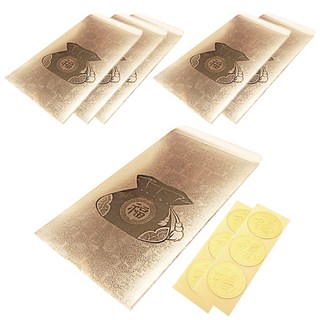 투영디자인 용돈봉투 6p + 스티커 6p, 골드(복주머니), 1세트