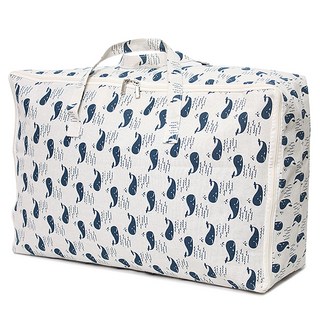 하늬통상 패브릭 이불정리함, 고래, 1개