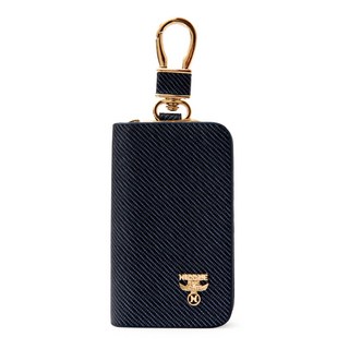 Nicole Lenic 經典時尚汽車皮革鑰匙包, 單一商品, 深藍色