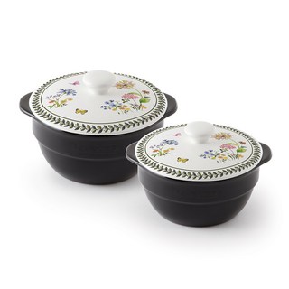 ZEN 쿡 제이가든 뚝배기 2종 세트, 혼합색상, 5뚝배기 + 5뚝배기 뚜껑 + 6뚝배기 + 6뚝배기 뚜껑, 2개