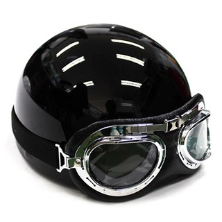 클래식 고글반모 헬멧, 블랙