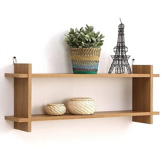 ArAmA 嵌入式牆面層架, 橡木色, 2層