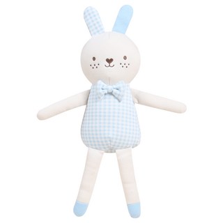 오가닉붐 털없는 롱롱이 토끼 애착인형, 남아, 1개