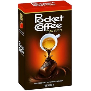 FERRERO 費列羅 Pocket coffee口袋濃縮經典咖啡巧克力, 1盒, 225g