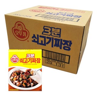 오뚜기3분 쇠고기 짜장, 200g, 200ml, 24개