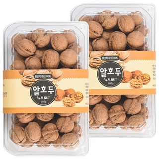 산천농원 충북 영동 소백산 알호두, 500g, 2개