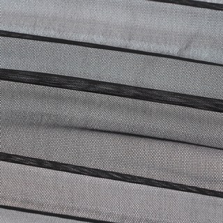 드레스 프릴 망사 패브릭원단, 블랙, 1개