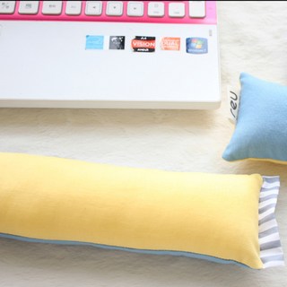 르우홈 빠삐용 손목 쿠션 키보드, 옐로우블루