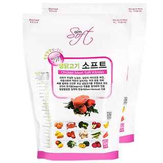 에임 전연령견용 강아지 소프트 홀리스틱사료 닭 1.2kg 2개