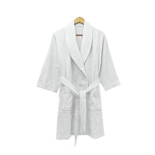 Songwol 松月 40支棉飯店專用浴袍 L號, 白色, 1入