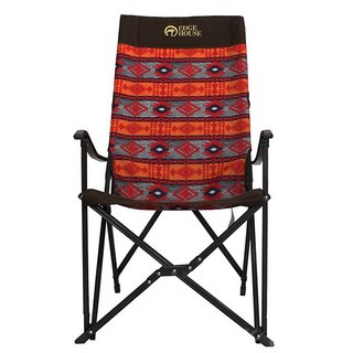 엣지하우스 감성 릴렉스 캠핑체어, 오렌지 + 레드, 1개