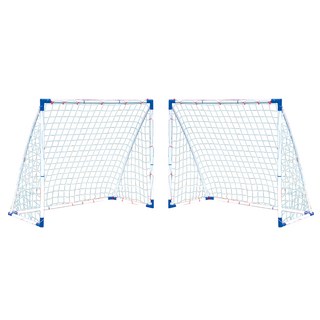 iWANNA 2合1足球球門, 白色 藍色