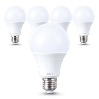 cityo LED 白色燈泡 12W, 燈泡色, 5個
