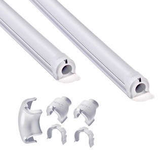 디클루 케이블데코 플러스 전선몰딩 세트 라지사이즈 2m, 연회색 + 연회색캡, 1개