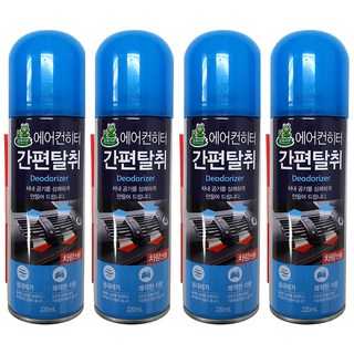 청개구리 에어컨히터 간편 차량용탈취제, 220ml, 4개