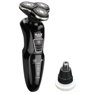 맥스 입체전기면도기 + 코털정리기, FQ-3181, 블랙