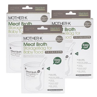 마더케이 이유식 육수 보관팩 400ml, 25개입, 3개