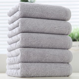 Cotton Cloud 200g 40支精梳棉飯店級毛巾, 1個, 柔和灰