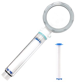 백구몰 필터샤워기 화이트 + 필터 2p, 1개