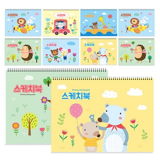 영아트 캐릭터 스케치북 130g, 345 x 248 mm, 20매, 10개
