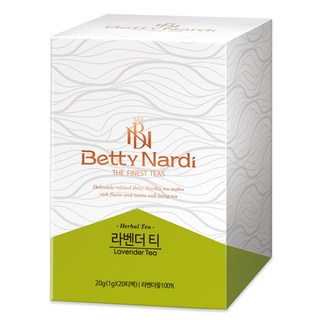 Betty Nardi 薰衣草茶包, 1g, 20包, 1盒