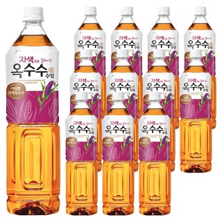 웅진 자색으로 잘빠진 옥수수수염차, 1.5L, 12개