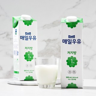 매일우유 저지방 1% 우유, 900ml, 2개