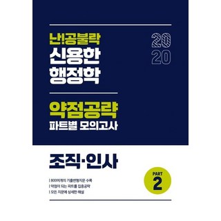 WEMAKESCORE 難攻不落 申勇翰 行政學 弱點攻略 各部分模擬考試 Part 2 組織人事 (2020