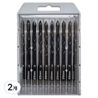 바벨롭 다용도 콘크리트 타일 목공 유리 만능 드릴 비트 5mm 10p, 2개